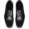 CLARKS MENS T/CAP LACE SHOE - BLACK LEATHER